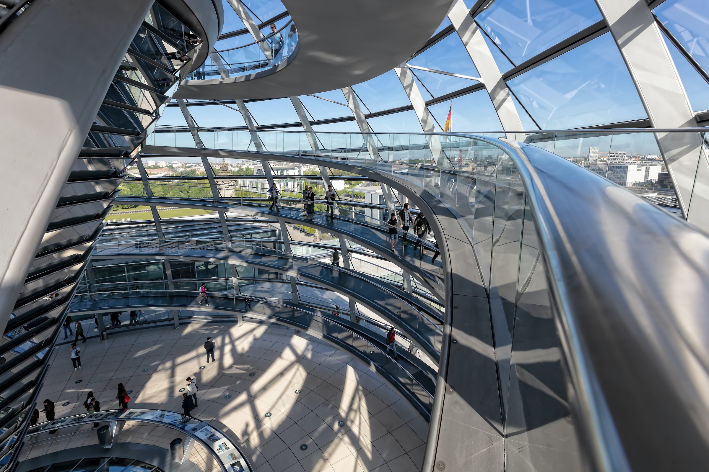 Interior of Bundestag. Berlin, Germany